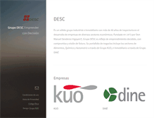 Tablet Screenshot of desc.com